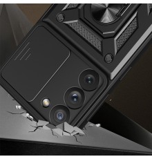 Husa pentru Samsung Galaxy S22 5G - Techsuit CamShield Series - Neagra