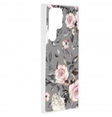 Husa pentru Samsung Galaxy S22 Ultra 5G - Techsuit Marble Series - Bloom of Ruth Gray