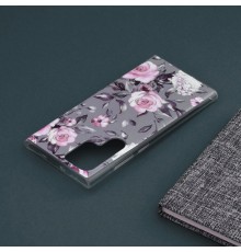 Husa pentru Samsung Galaxy S22 Ultra 5G - Techsuit Marble Series - Bloom of Ruth Gray