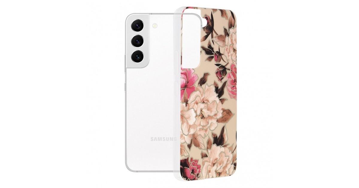 Husa pentru Samsung Galaxy S22 5G - Techsuit Marble Series - Mary Berry Nude