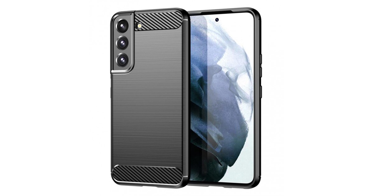 Husa pentru Samsung Galaxy S22 Plus 5G - Techsuit Carbon Silicone - Neagra