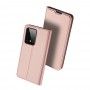Husa Flip Tip Carte DuxDucis Skin Pro pentru Samsung S20 Ultra, Rose Gold
