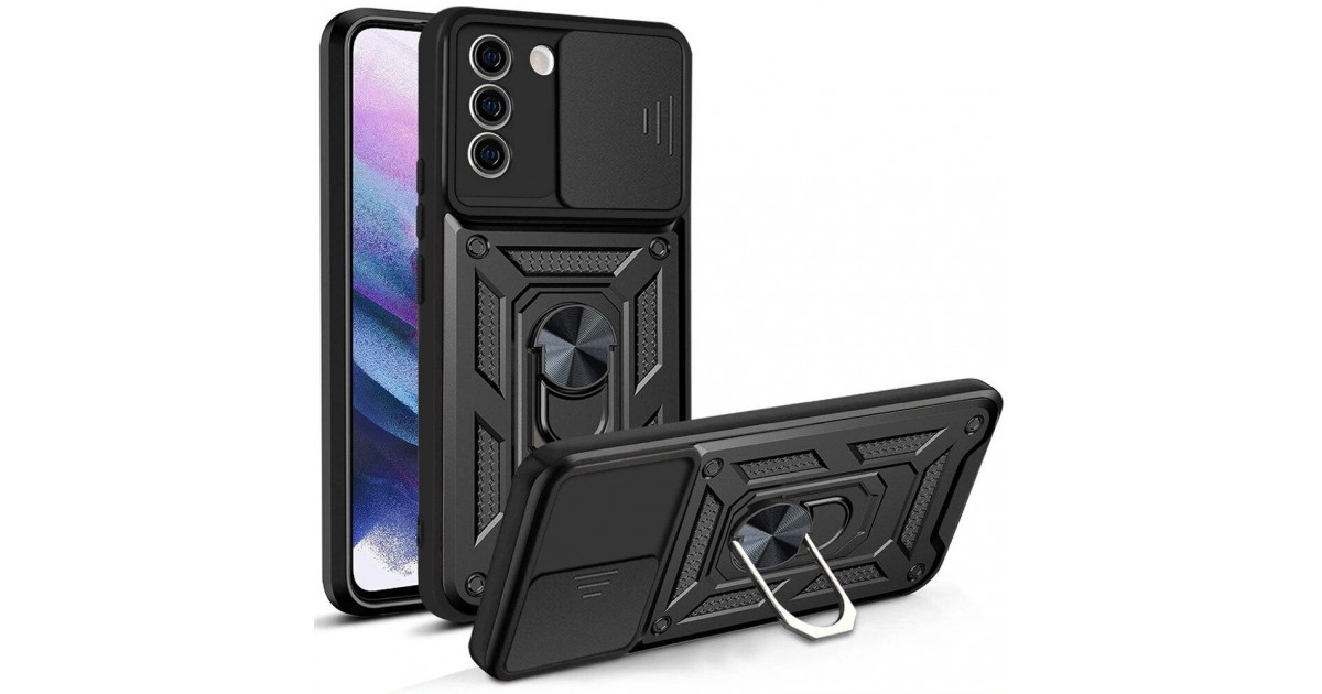 Husa pentru Samsung Galaxy S21 FE 5G - Techsuit CamShield Series - Neagra