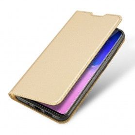 Husa Flip Tip Carte DuxDucis Skin Pro pentru Samsung S20 Ultra, Aurie