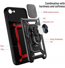 Husa pentru iPhone 7 / 8 / SE 2, SE 2020 / SE 3, SE 2022 - Techsuit CamShield Series - Neagra