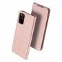 Husa Flip Tip Carte DuxDucis Skin Pro pentru Samsung S20+ Plus, Rose Gold