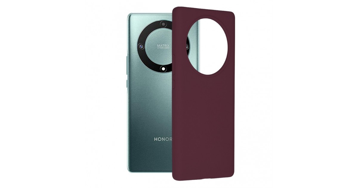 Husa pentru Honor Magic5 Lite - Techsuit Soft Edge Silicone - Plum Violet