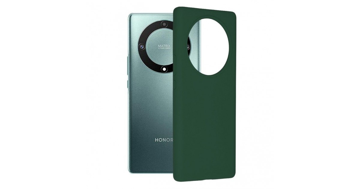 Husa pentru Honor Magic5 Lite - Techsuit Soft Edge Silicone - Verde inchisa