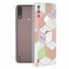 Husa pentru Motorola Moto E7 Power / Moto E7i Power - Techsuit Marble Series - Mov Hex