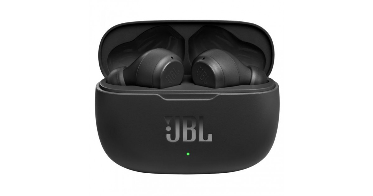 Casti in-ear Bluetooth cu microfon TWS - JBL (Wave 200) - Negru