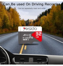 Yesido - Memory Card (FL14) - USB 2.0, High Speed File Data Transmission, 128GB - Negru