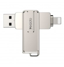 Yesido - Memory Stick (FL17) - OTG, USB, Type-C, 5Gbps, 128GB - Argintiu