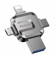 Yesido - Memory Stick (FL17) - OTG, USB, Type-C, 5Gbps, 128GB - Argintiu