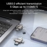 Yesido - Memory Stick 4in1 (FL15) - OTG, USB, Type-C, Micro-USB, Lightning, 5Gbps, 128GB - Grey