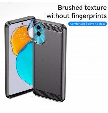 Husa pentru Motorola Moto E22s - Techsuit Carbon Silicone - Negru