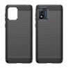 Husa pentru Motorola Moto E13 - Techsuit Carbon Silicone - Neagra