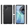 Husa pentru Motorola Moto G72 - Techsuit Carbon Silicone - Neagra