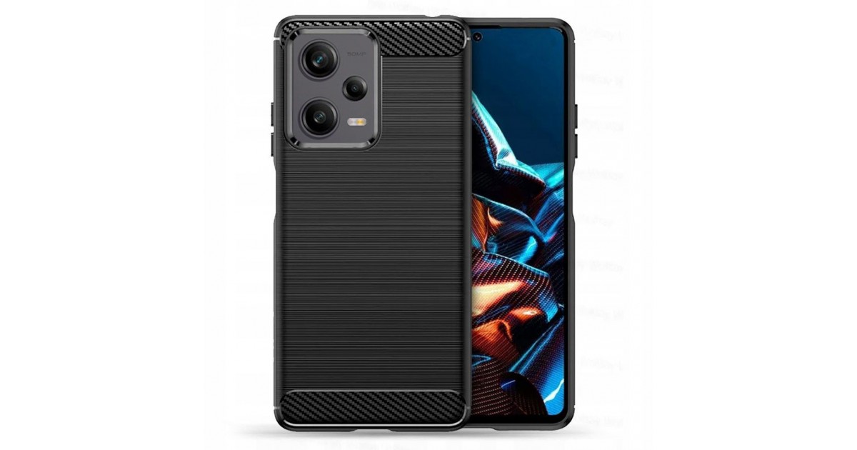 Husa pentru Xiaomi Redmi Note 12 Pro 5G / Poco X5 Pro - Techsuit Carbon Silicone - Neagra