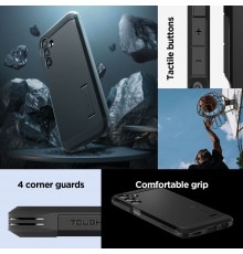 Husa pentru Samsung Galaxy A15 4G - Spigen Tough Armor - Neagra