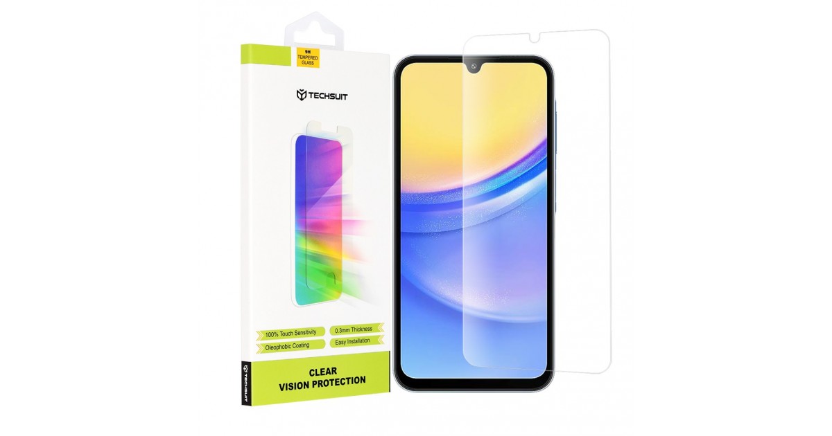 Folie pentru Samsung Galaxy A15 4G / A15 5G - Techsuit Clear Vision Glass - Transparent