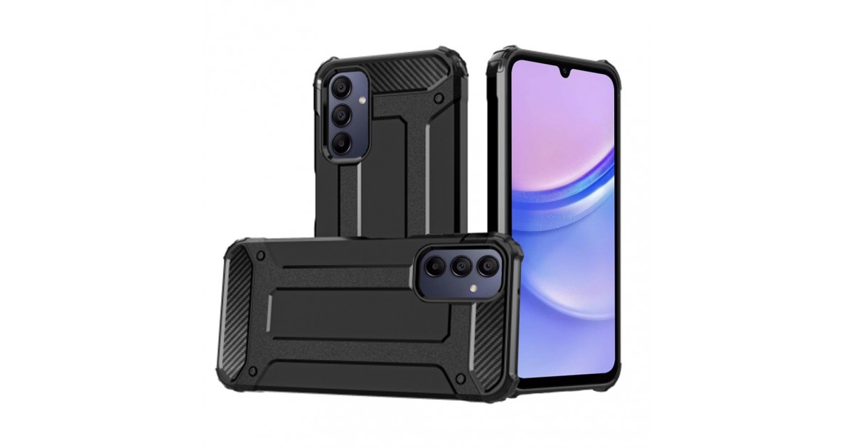 Husa pentru Samsung Galaxy A15 4G / A15 5G - Techsuit Hybrid Armor - Neagra