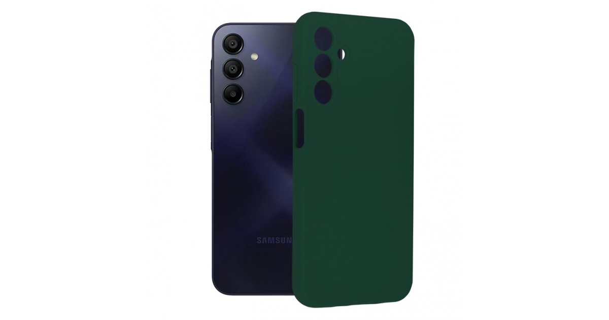 Husa pentru Samsung Galaxy A15 4G / A15 5G - Techsuit Soft Edge Silicone - Verde inchisa