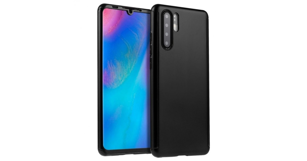 Husa 360 Protectie Totala Fata Spate pentru Huawei P30, Neagra