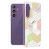 Husa pentru Samsung Galaxy S23 FE - Techsuit Marble Series - Mov Hex