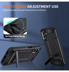 Husa pentru Samsung Galaxy S23 FE - Techsuit Hybrid Armor Kickstand - Neagra