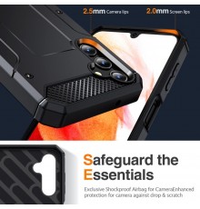 Husa pentru Samsung Galaxy S23 FE - Techsuit Hybrid Armor Kickstand - Neagra