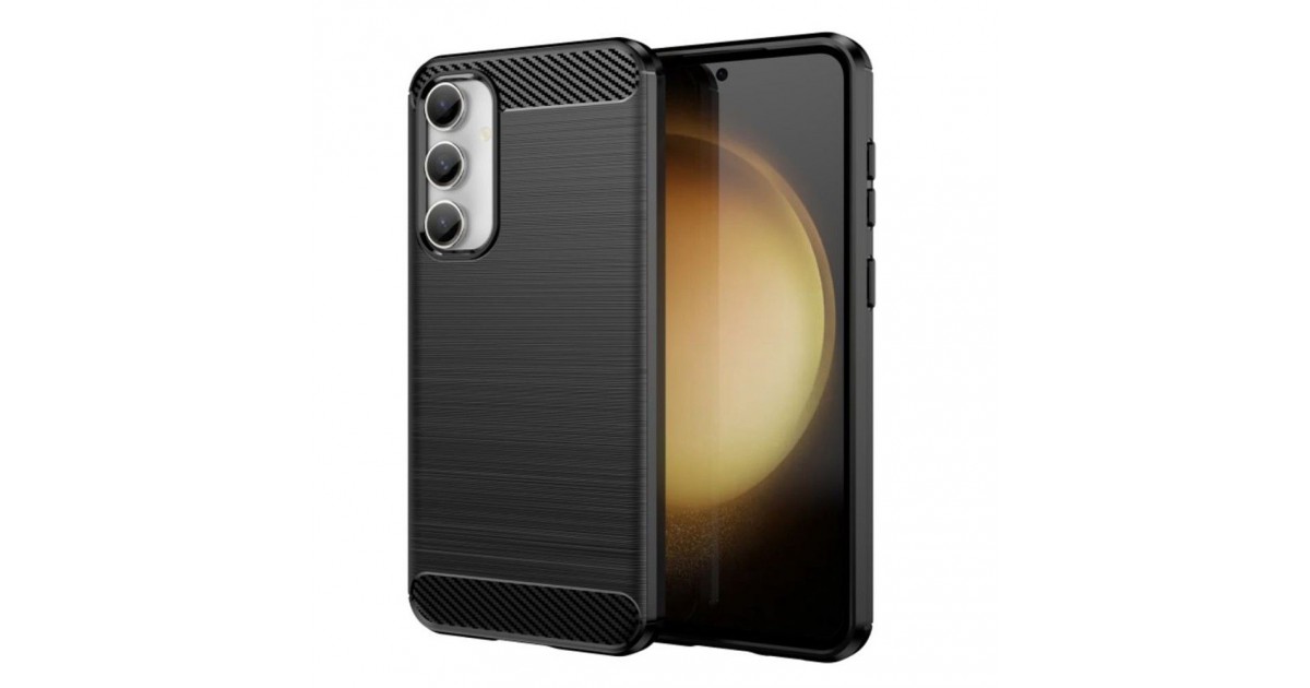 Husa pentru Samsung Galaxy S23 FE - Techsuit Carbon Silicone - Neagra