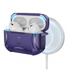 Husa pentru Apple AirPods Pro 1 / 2 - ESR Cyber Armor Tough HaloLock - Mov