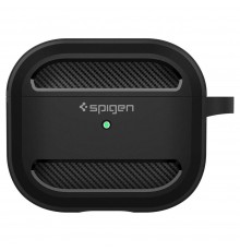 Husa pentru Apple AirPods 3 - Spigen Rugged Armor - Neagra