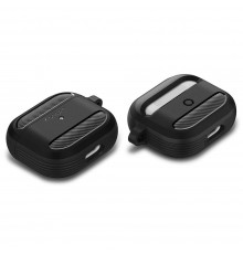 Husa pentru Apple AirPods 3 - Spigen Rugged Armor - Neagra