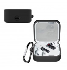 Husa Techsuit - Silicone Case pentru Beats Studio Buds, Smooth Ultrathin Material - Negru