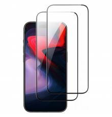 Folie pentru iPhone 15 Pro Max (set 2) - ESR Tempered Glass - Negru