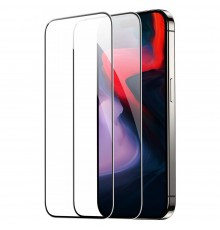 Folie pentru iPhone 15 Pro Max (set 2) - ESR Tempered Glass - Negru