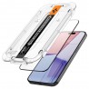 Folie pentru iPhone 15 Pro Max (set 2) - Spigen Glas.TR EZ FIT - Negru