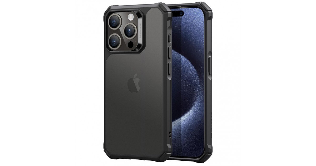 Husa pentru iPhone 15 Pro Max - ESR Air Armor - Frosted Neagra