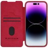 Husa pentru iPhone 15 Pro Max - Nillkin QIN Pro Leather Case - Rosie