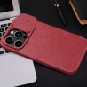 Husa pentru iPhone 15 Pro Max - Nillkin QIN Pro Leather Case - Rosie