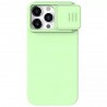 Husa pentru iPhone 15 Pro Max - Nillkin CamShield Silky MagSafe Silicone - Verde menta Verde