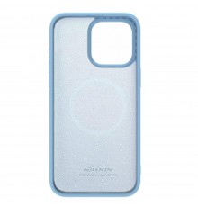 Husa pentru iPhone 15 Pro Max - Nillkin CamShield Silky MagSafe Silicone - Haze Albastra