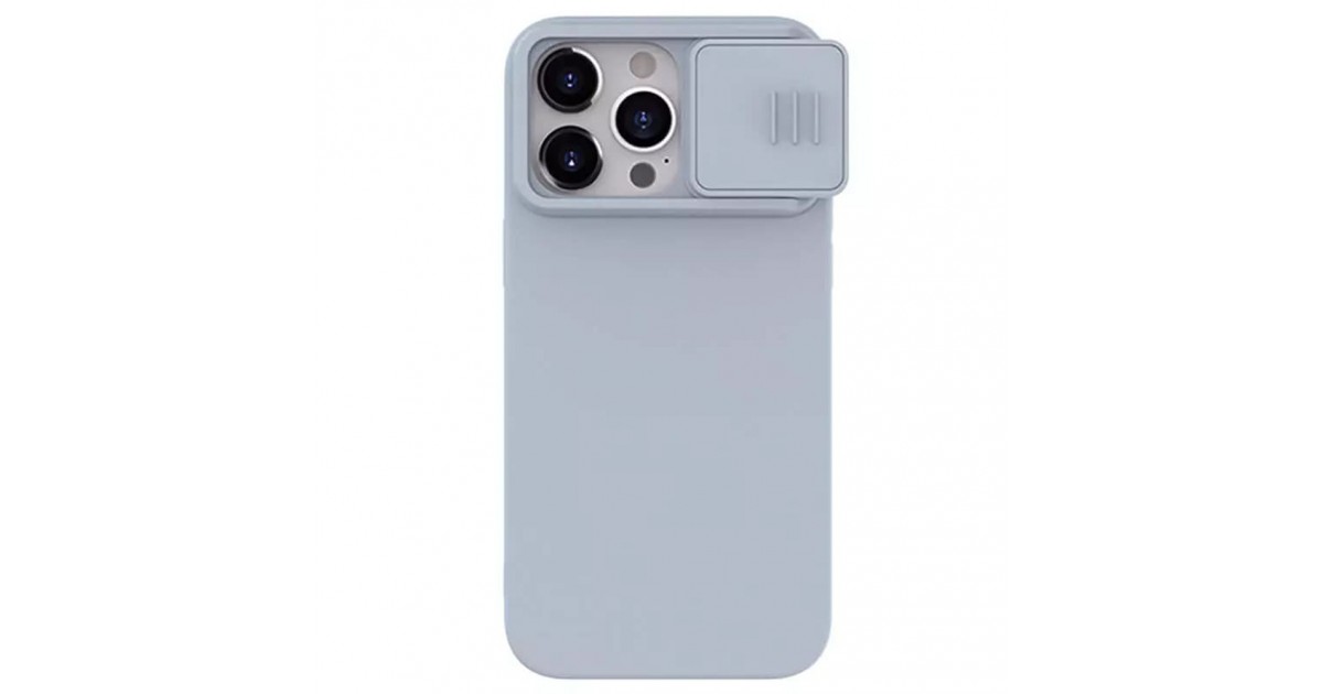 Husa pentru iPhone 15 Pro Max - Nillkin CamShield Silky MagSafe Silicone - Star Grey