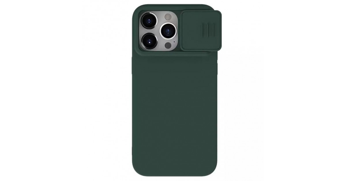 Husa pentru iPhone 15 Pro Max - Nillkin CamShield Silky MagSafe Silicone - Foggy Verde