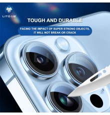 Folie pentru iPhone 15 Pro / 15 Pro Max - Lito S+ Camera Glass Protector - Albastru