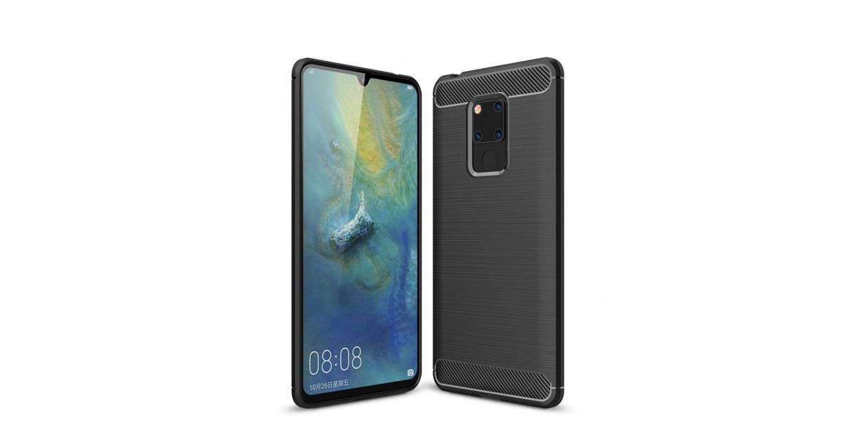 Husa Tpu Carbon pentru Huawei Mate 20 , Neagra