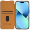 Husa pentru iPhone 15 - Nillkin QIN Leather Case - Maro