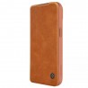 Husa pentru iPhone 15 - Nillkin QIN Leather Case - Maro