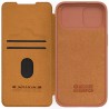 Husa pentru iPhone 15 - Nillkin QIN Leather Case - Maro